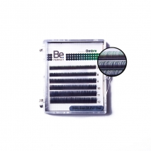 Цветные ресницы Be Perfect Ombre Green MIX (6 линий)